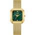 LEE COOPER Ladies Green Pearl Dial 27mm Gold Stainless Steel Mesh Bracelet LC08027.170 - 0