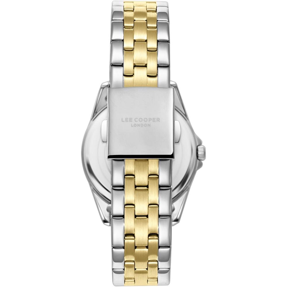 LEE COOPER Ladies White Pearl Dial 35mm Two Tone Gold Stainless Steel Bracelet LC08033.220