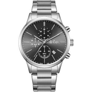 LEE COOPER Chronograph Black Dial 43.5mm Silver Stainless Steel Bracelet LC08042.350 - 49011