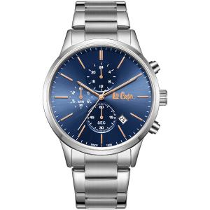 LEE COOPER Chronograph Blue Dial 43.5mm Silver Stainless Steel Bracelet LC08042.390 - 49029