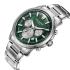 LEE COOPER Chronograph Green Dial 43mm Silver Stainless Steel Bracelet LC08068.370 - 2