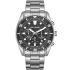 LEE COOPER Dual Time Multifunction Black Dial 43mm Silver Stainless Steel Bracelet LC08101.350 - 0