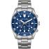 LEE COOPER Dual Time Multifunction Blue Dial 43mm Silver Stainless Steel Bracelet LC08101.390 - 0