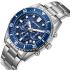 LEE COOPER Dual Time Multifunction Blue Dial 43mm Silver Stainless Steel Bracelet LC08101.390 - 1