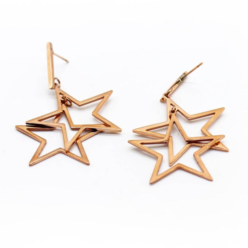 LEE COOPER Earrings Rose Gold Stainless Steel LCJE01088.440