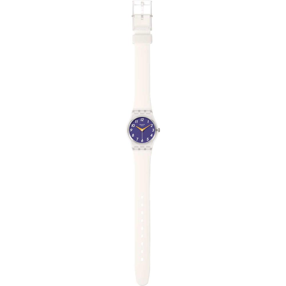 SWATCH Essentials The Gold Within You 25mm White Silicone Strap LE108