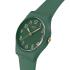 SWATCH Notes Of Pecan Three Hands 25mm Green Silicone Strap LG130 - 1