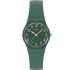 SWATCH Notes Of Pecan Three Hands 25mm Green Silicone Strap LG130 - 0