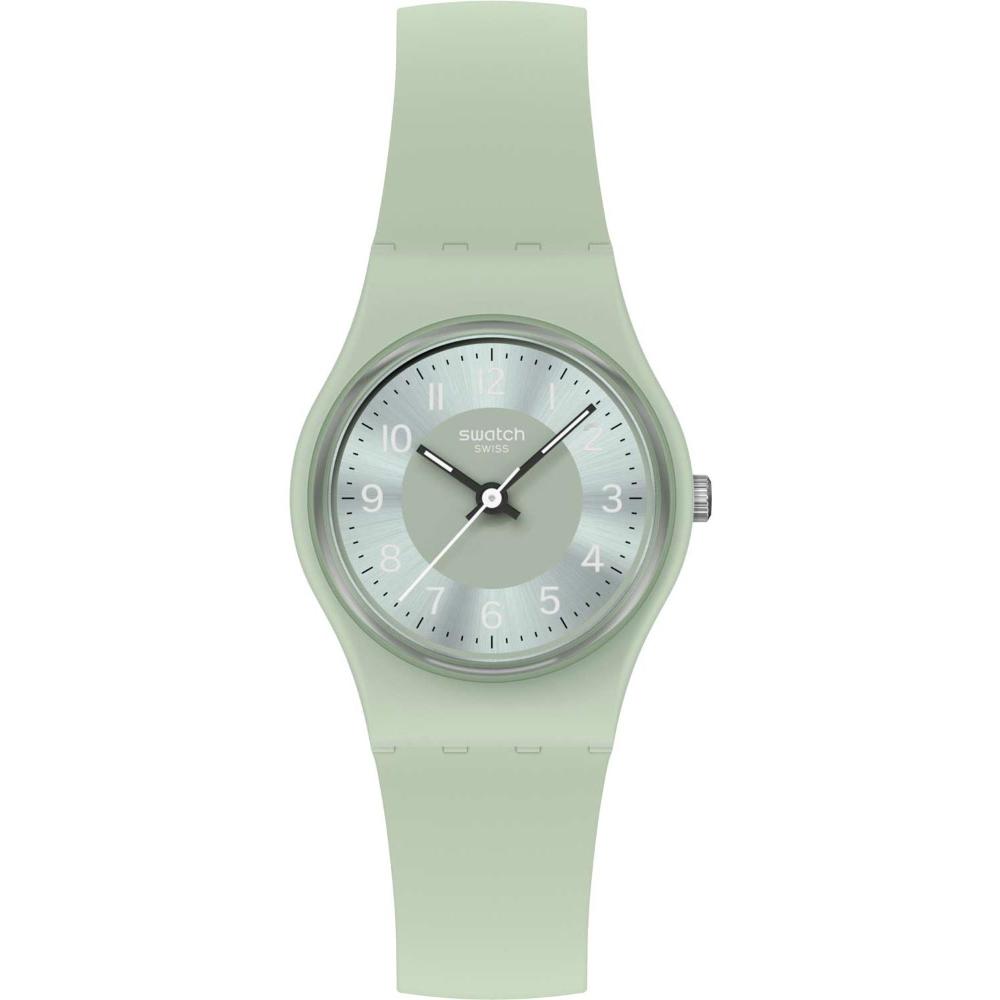 SWATCH Essentials Serenity Of Sage 34mm Green Silicone Strap LG131