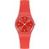 SWATCH Notes Of Coral Three Hands 25mm Red Silicone Strap LP165 - 0