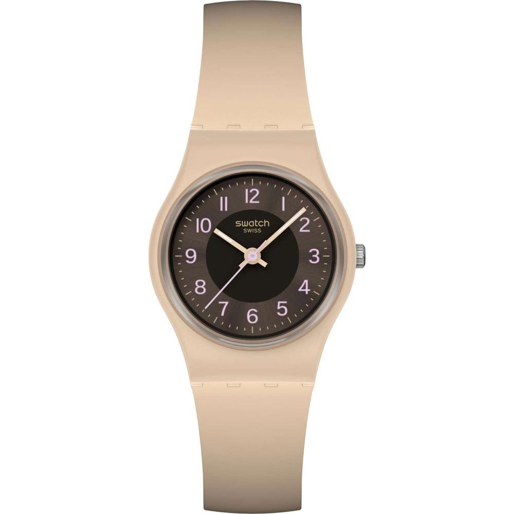 SWATCH Essentials Espresso Charm 34mm Brown Silicone Strap LT104