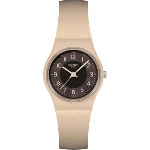 SWATCH Essentials Espresso Charm 34mm Brown Silicone Strap LT104 - 56106