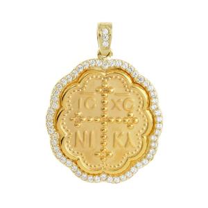CHRISTIAN CHARMS SENZIO Collection K14 Yellow Gold with Zircon Stones M0034 - 35869