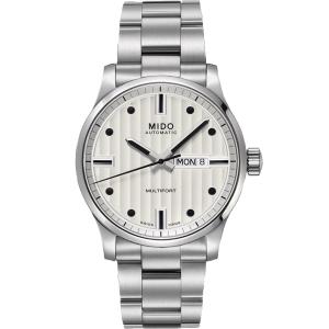 MIDO Multifort Automatic White Dial 42mm Silver Stainless Steel Bracelet M005.430.11.031.80 - 10696
