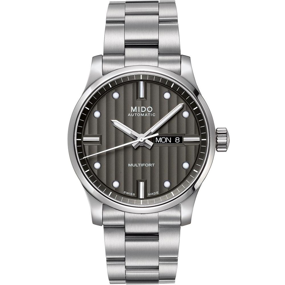 MIDO Multifort Automatic Grey Dial 42mm Silver Stainless Steel Bracelet M005.430.11.061.80