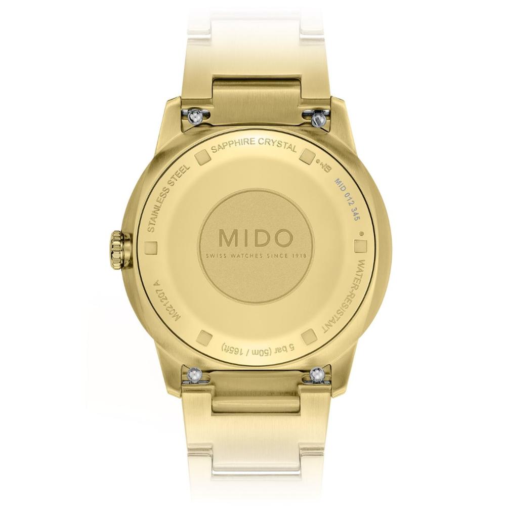 MIDO Commander Lady Automatic Gold Dial 36mm Gold Stainless Steel Bracelet M021.207.33.021.00