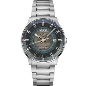 MIDO Commander Gradient See-Through Dial 40mm Silver Stainless Steel Bracelet M021.407.11.411.01 - 27219