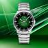 MIDO Commander Gradient See-Through Green Dial 40mm Silver Stainless Steel Bracelet M021.407.11.411.03 - 4