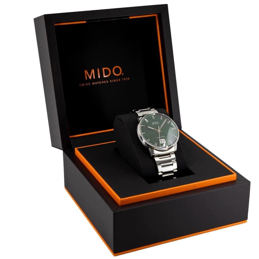 MIDO Commander Big Date Automatic Green Dial 42mm Silver Stainless Steel Bracelet M021.626.11.091.00 - 6