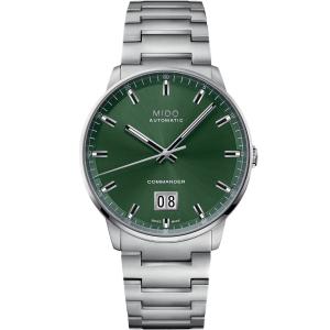 MIDO Commander Big Date Automatic Green Dial 42mm Silver Stainless Steel Bracelet M021.626.11.091.00 - 37365