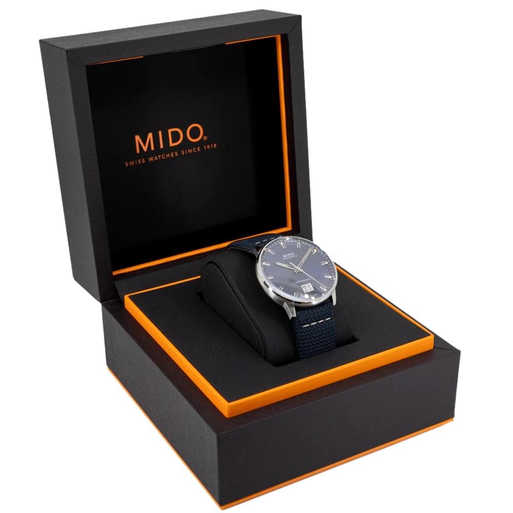 MIDO Commander Big Date Automatic Blue Dial 42mm Silver Stainless Steel Blue Fabric Strap M021.626.17.041.00 - 10