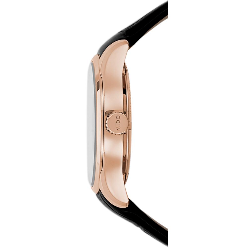 MIDO Belluna Sunray Automatic 40mm Rose Gold Stainless Steel Black Leather Strap M024.407.36.031.00 - 2