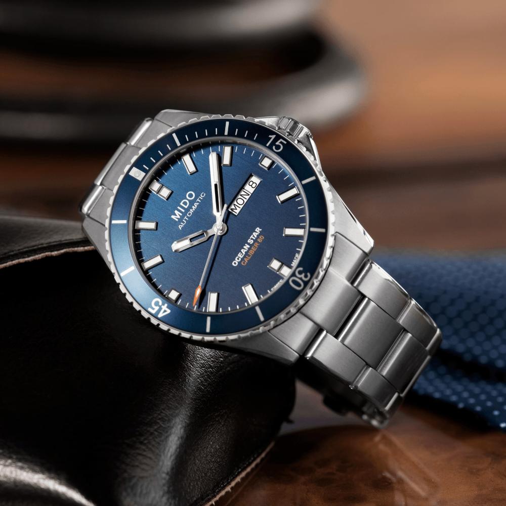 MIDO Ocean Star 200 Blue Dial Automatic 42.5mm Silver Stainless Steel Bracelet M026.430.11.041.00 - 6