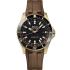 MIDO Ocean Star GMT Black Dial 44mm Gold Stainless Steel Brown Rubber Strap M026.629.37.291.00 - 0