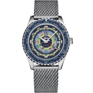 MIDO Ocean Star Decompression World Timer Blue Automatic 40.5mm Silver Stainless Steel Mesh Bracelet M026.829.17.041.00 - 37373