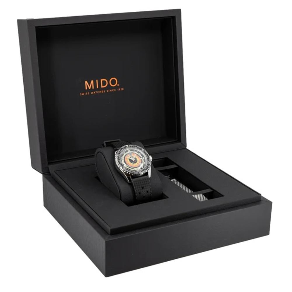 MIDO Ocean Star Decompression World Timer Black Automatic 40.5mm Silver Stainless Steel Mesh Bracelet M026.829.17.051.00 - 12