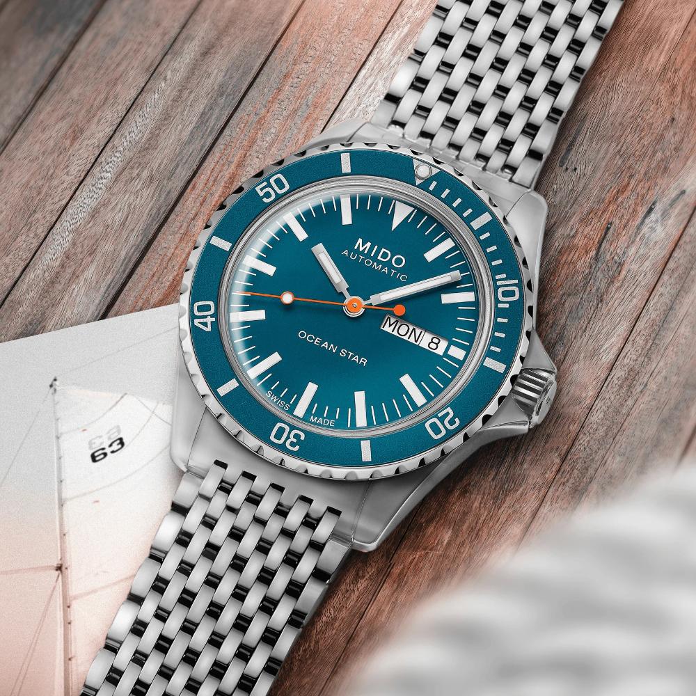 MIDO Ocean Star Tribute Gradient Special Edition Blue Dial Automatic 40.5mm Silver Stainless Steel Bracelet M026.830.11.041.00 - 7