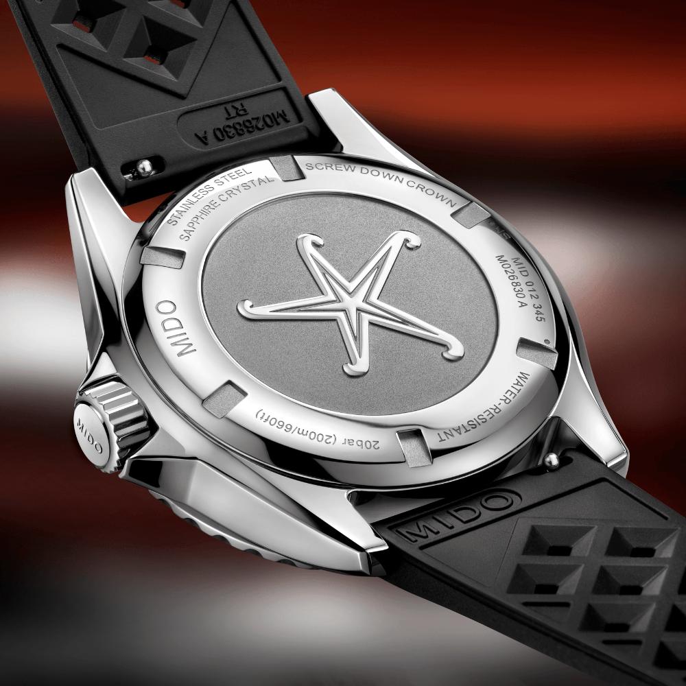 MIDO Ocean Star Tribute Gradient Automatic 40.5mm Silver Stainless Steel Black Rubber Strap M026.830.17.421.00 - 7