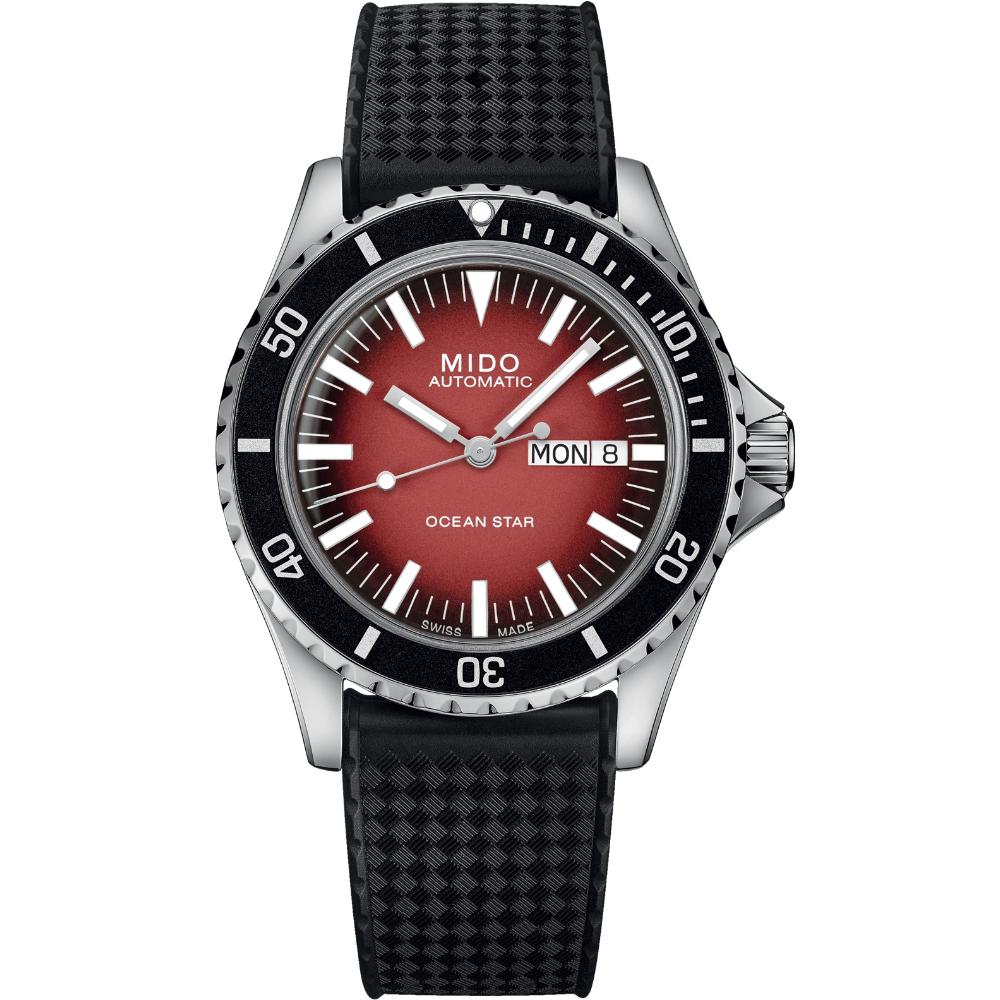 MIDO Ocean Star Tribute Gradient Automatic 40.5mm Silver Stainless Steel Black Rubber Strap M026.830.17.421.00