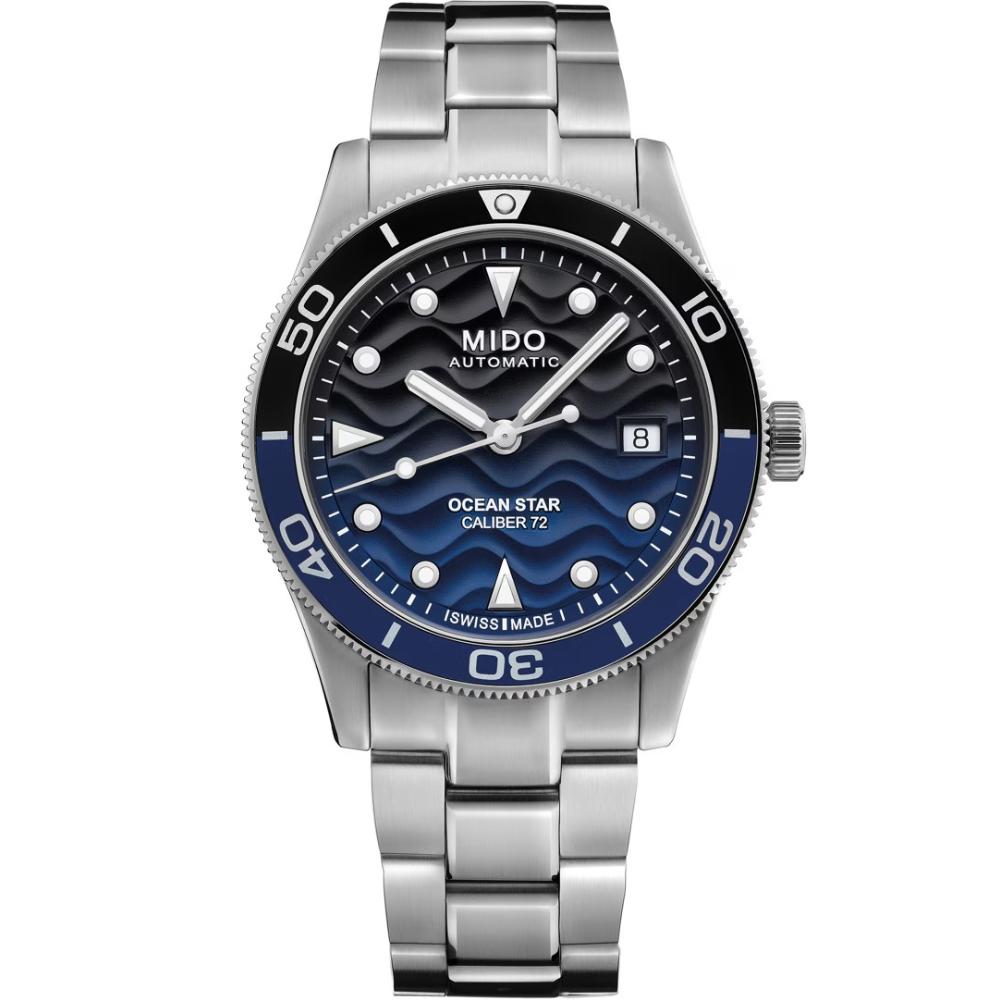 MIDO Ocean Star 39 Blue Gradient Dial Automatic 39mm Silver Stainless Steel Bracelet M026.907.11.041.00