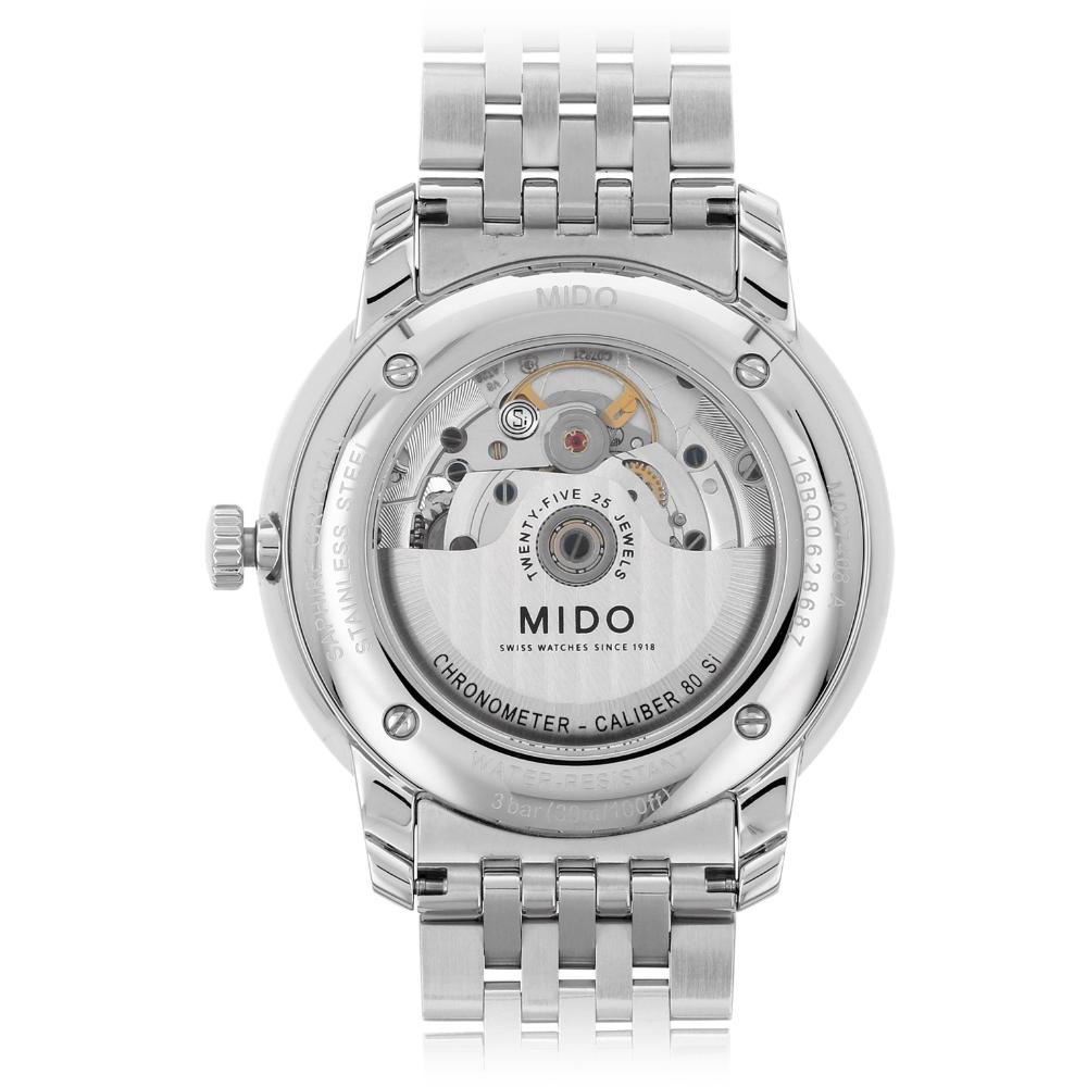 MIDO Baroncelli Chronometer Automatic 40mm Silver Stainless Steel Bracelet M027.408.11.041.00