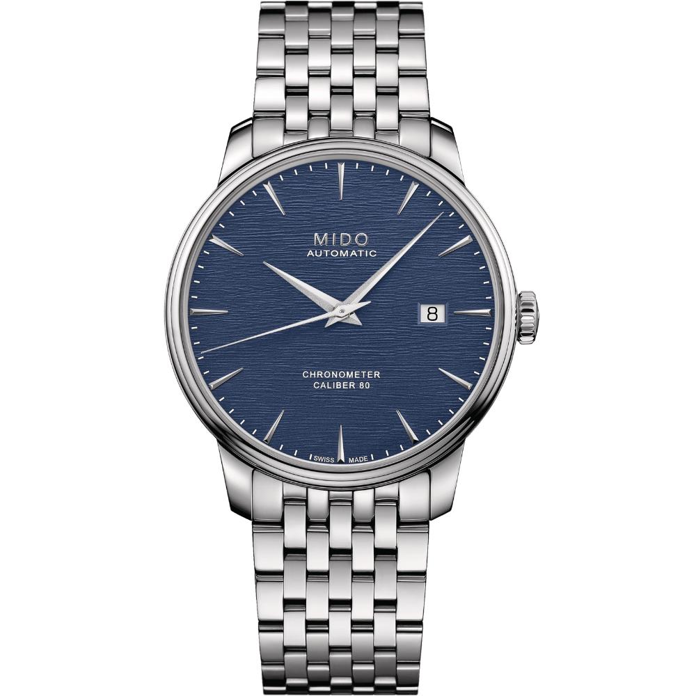 MIDO Baroncelli Chronometer Automatic 40mm Silver Stainless Steel Bracelet M027.408.11.041.00