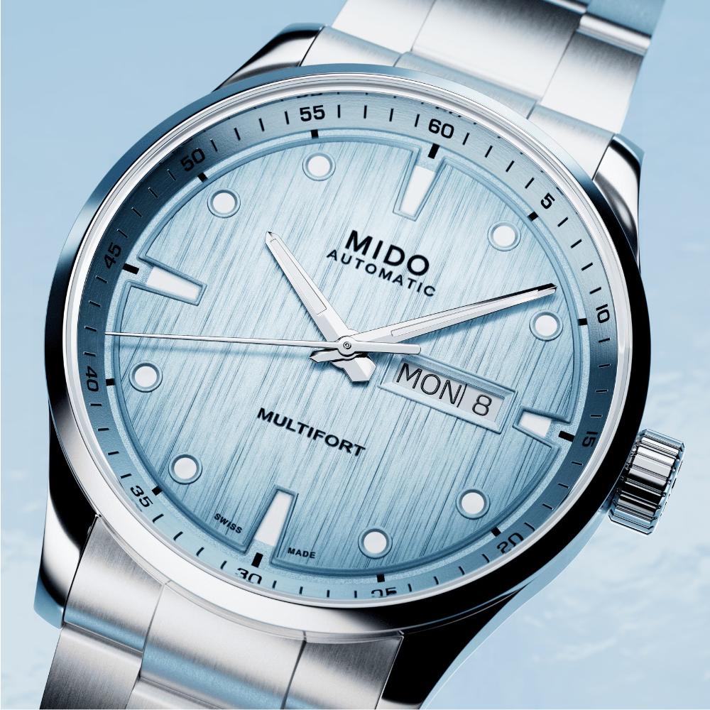 MIDO Multifort M Freeze Blue Gradient Dial 42mm Silver Stainless Steel Bracelet M038.430.11.041.00 - 7