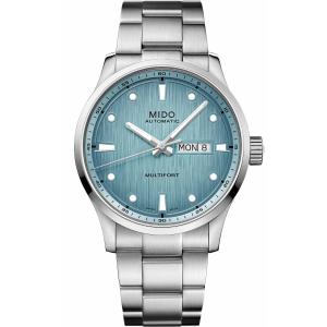 MIDO Multifort M Freeze Blue Gradient Dial 42mm Silver Stainless Steel Bracelet M038.430.11.041.00 - 45611