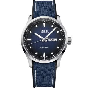 MIDO Multifort M Blue Dial 42mm Silver Stainless Steel Blue Fabric Strap M038.430.17.041.00 - 37349