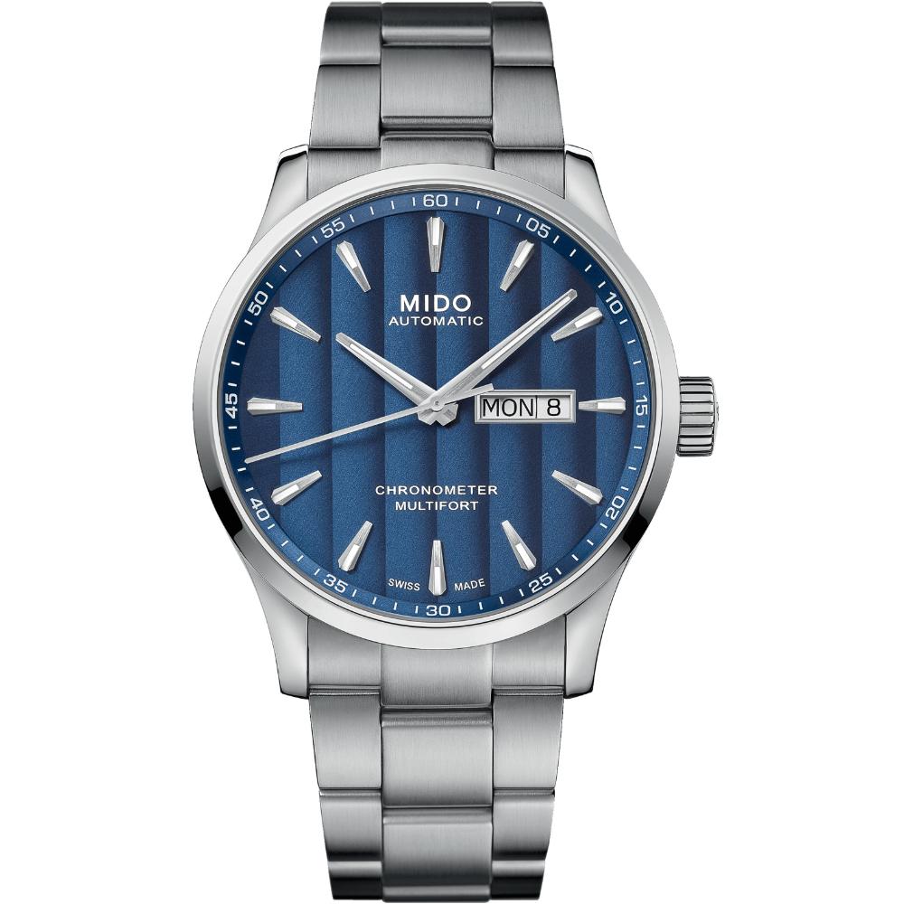 MIDO Multifort Chronometer Blue Dial Automatic 42mm Silver Stainless Steel Bracelet M038.431.11.041.00