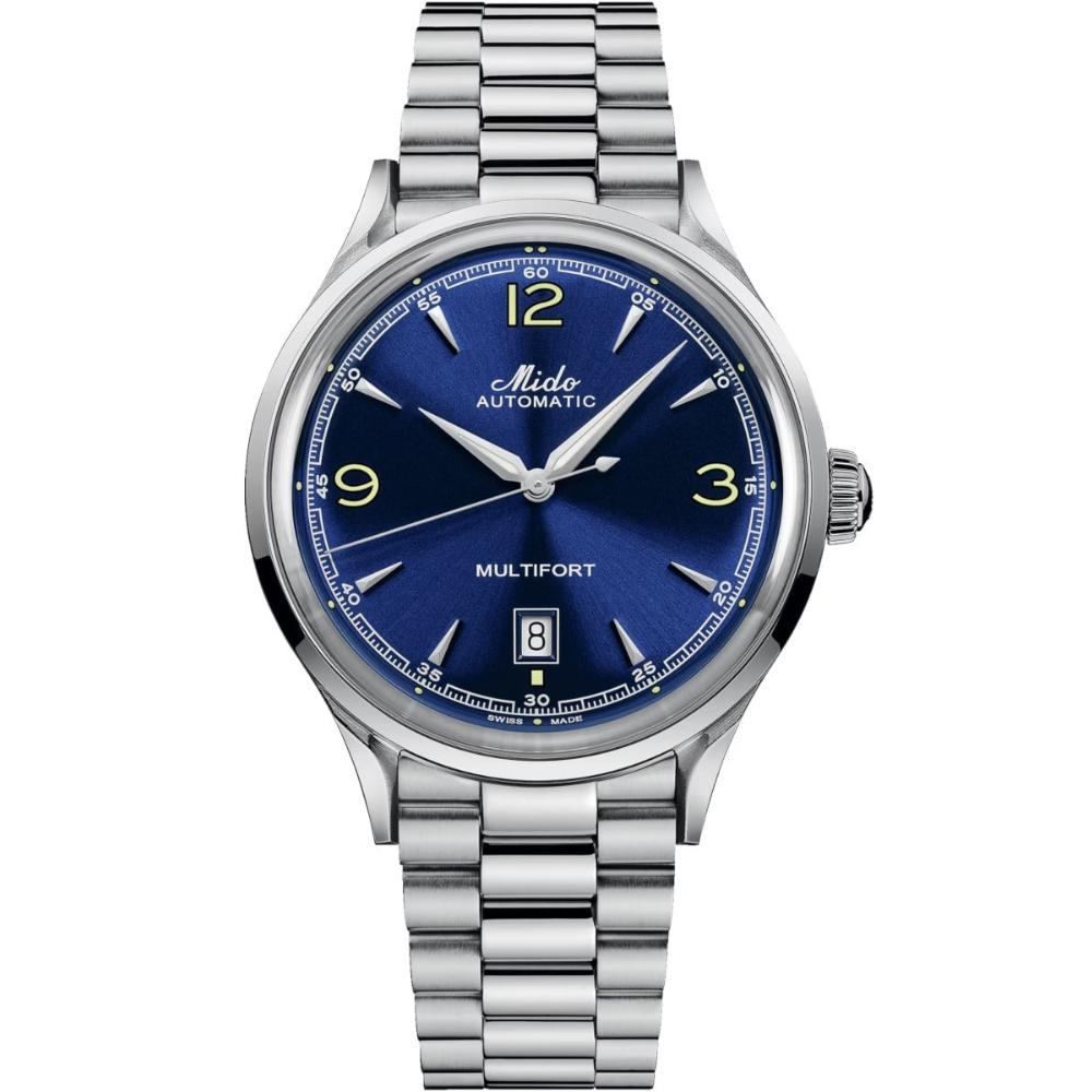 MIDO Multifort Patrimony Powerwind Blue Dial 40mm Silver Stainless Steel Bracelet M040.407.11.041.00