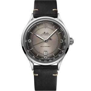 MIDO Multifort Patrimony Anthracite Dial 40mm Silver Stainless Steel Black Leather Strap M040.407.16.060.00 - 43598