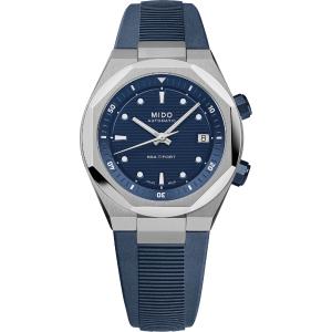 MIDO Multifort Multifort 8 Two Crowns Blue Dial 38.4 x 40mm Silver Stainless Steel Blue Rubber Strap M047.507.17.041.00 - 59779