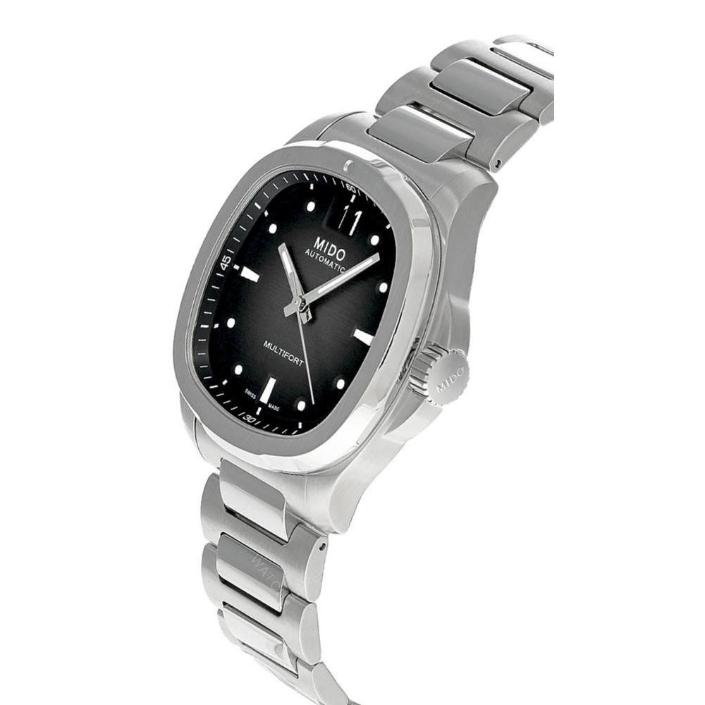 MIDO Multifort TV Big Date Black Dial Automatic 40.00 x 39.20mm Silver Stainless Steel Bracelet M049.526.11.081.00