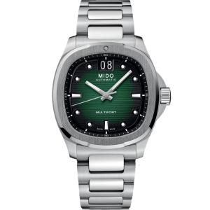 MIDO Multifort TV Big Date Green Automatic 40.00 x 39.20mm Silver Stainless Steel Bracelet M049.526.11.091.00 - 37845