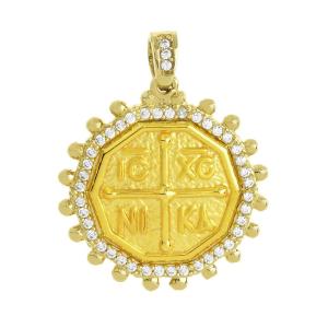 CHRISTIAN CHARMS Amulet SENZIO Collection Yellow Gold K14 with Zircon Stones M163Y.K14 - 50728