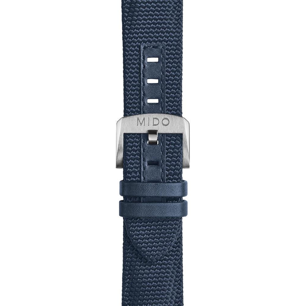 MIDO Official 22-20mm Official Blue Fabric & Leather Strap M604018063