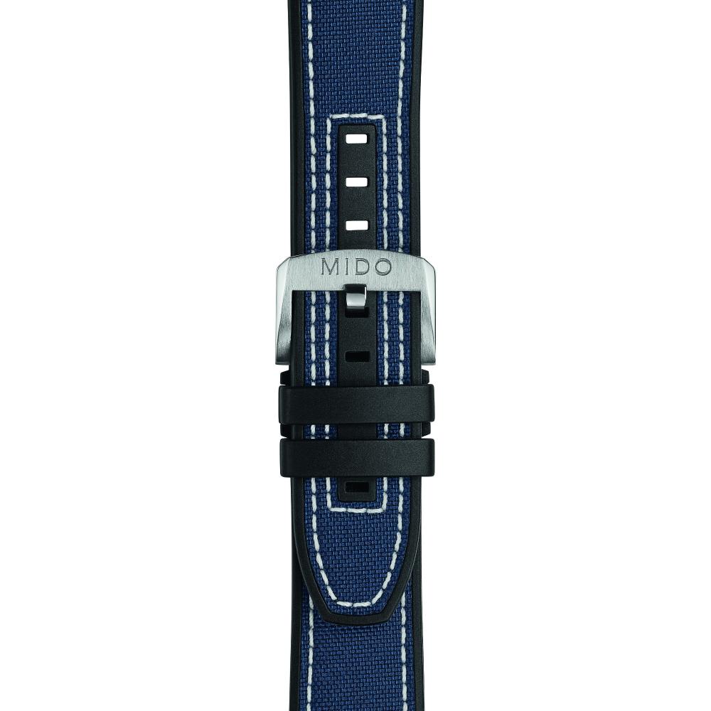 MIDO Official 22-20mm Official Blue Fabric & Rubber Strap M604018442