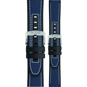 MIDO Official 22-20mm Official Blue Fabric & Rubber Strap M604018442 - 40155