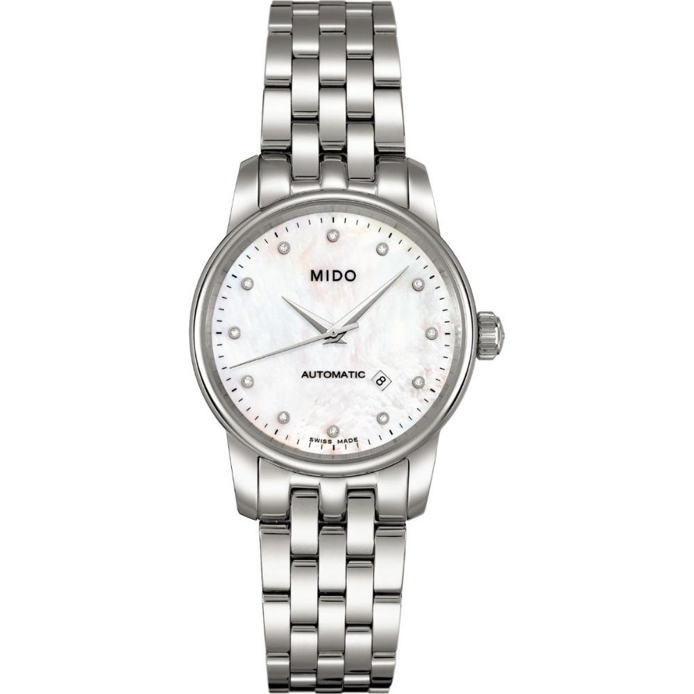 MIDO Baroncelli Tradition Diamonds Automatic 29mm Silver Stainless Steel Bracelet M7600.4.69.1